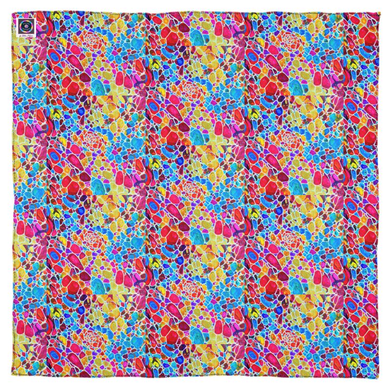 Scarf Wrap or Shawl. "Fractals Of Happy". Series "5D"