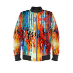 Men's Bomber Jacket. Chroma. Series Abstract Sunsets.