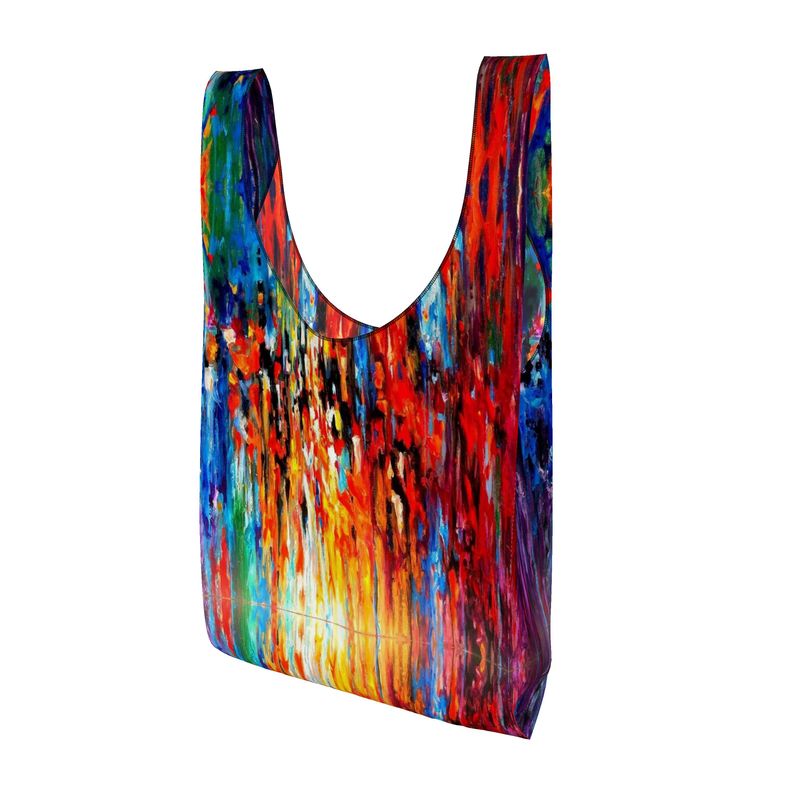 Parachute Shopping Bag. "Chroma". Series "Abstract Sunsets".