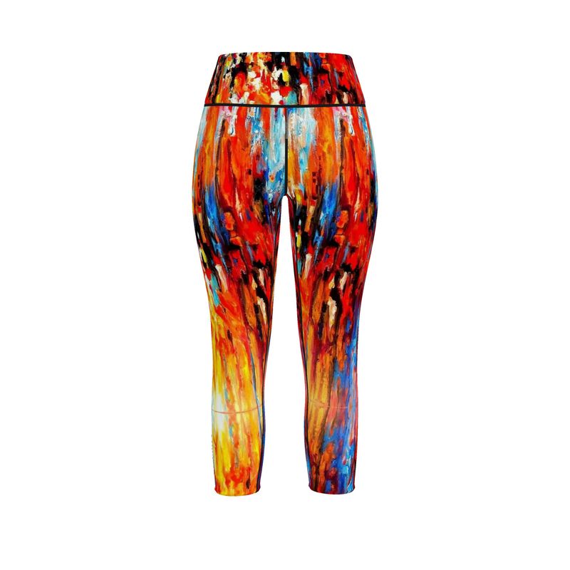 Sports Leggings. Chroma. Series Abstract Sunsets.