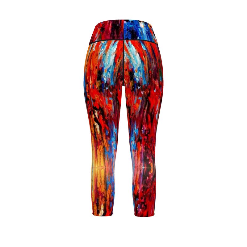 Sports Leggings. Chroma. Series Abstract Sunsets.