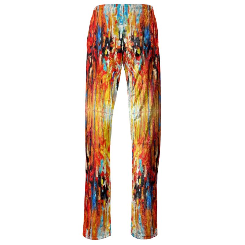 Womens Trousers. "Chroma". Series "Abstract Sunsets".