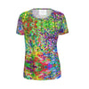 Ladies Cut and Sew T-Shirt. Lilacs For Mom"