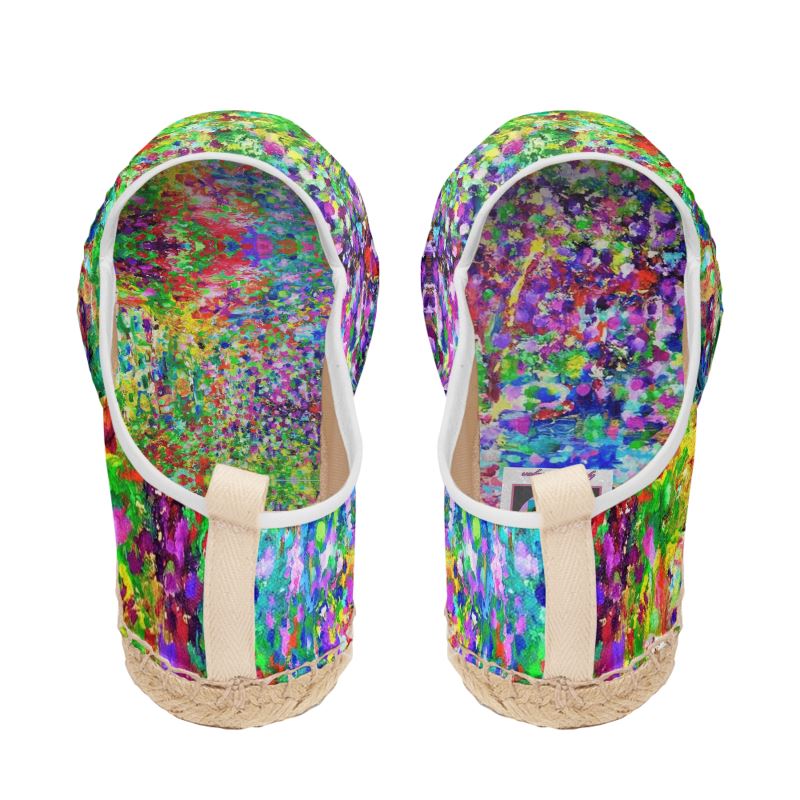 Loafer Espadrilles (Summer Shoes). Artwork "Lilacs For My Mom".