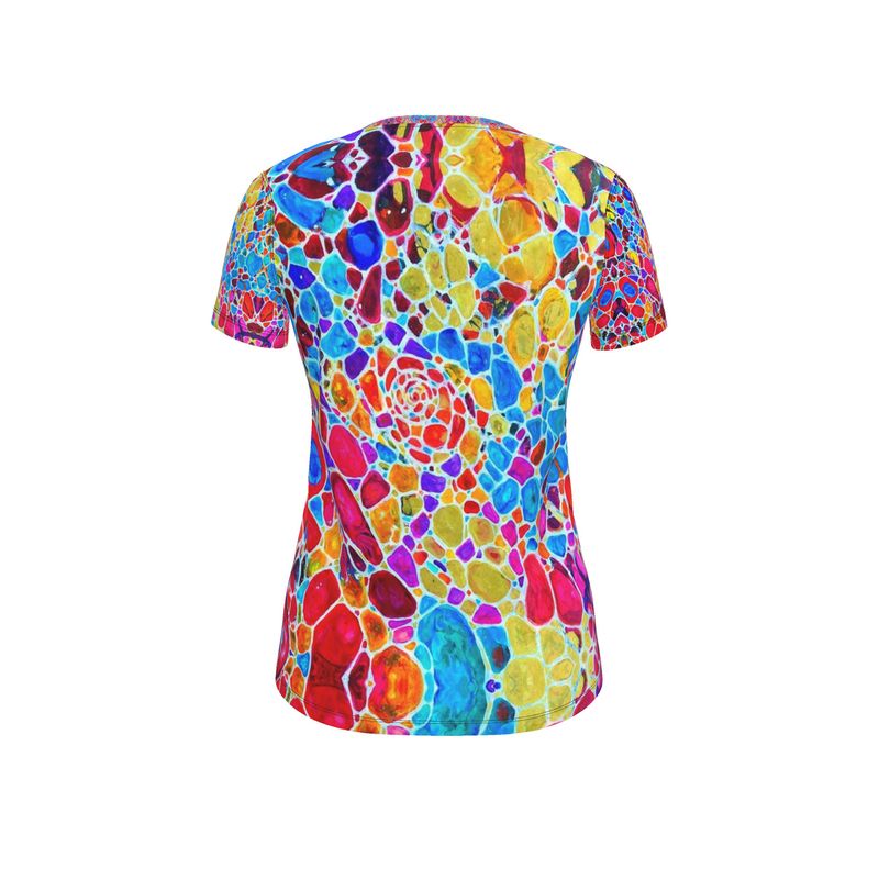 Womens T-Shirt. "Fractals Of Happy". Series "5D"