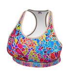 Sports Bra. "Fractals Of Happy"
