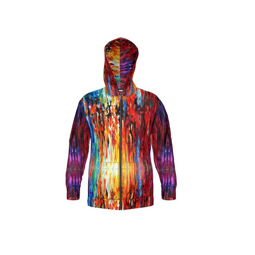 Hoodie. "Chroma". Series "Abstract Sunsets".