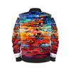 Ladies Bomber Jacket. Chroma. Series Abstract Sunsets.