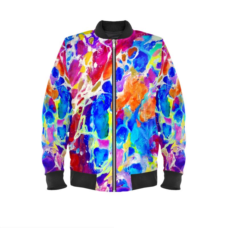 Men's Bomber Jacket. Rainbows. Series 