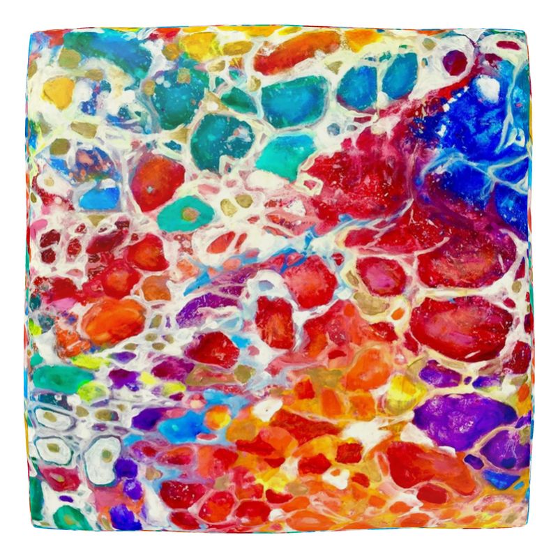 Square Pouffe. "Happiness". Series "5D"