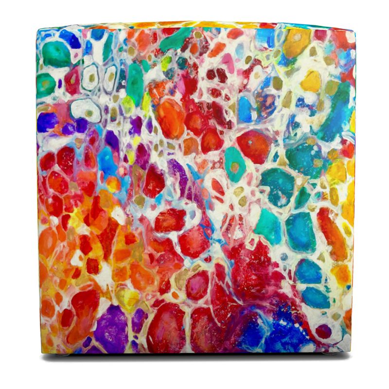Square Pouffe. "Happiness". Series "5D"