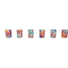 Square Shot Glasses 6 Set. "Happiness".