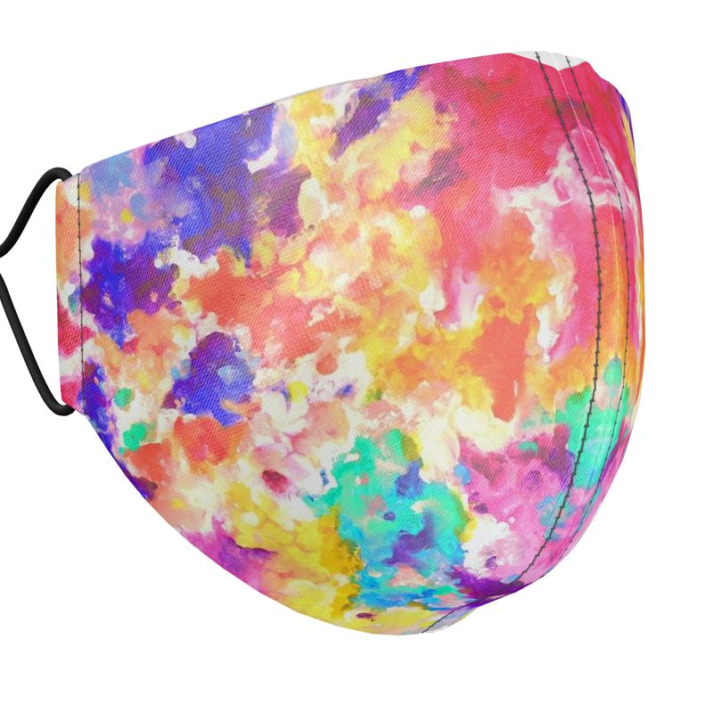 Silk Face Masks. Series "Cosmic Gardens"