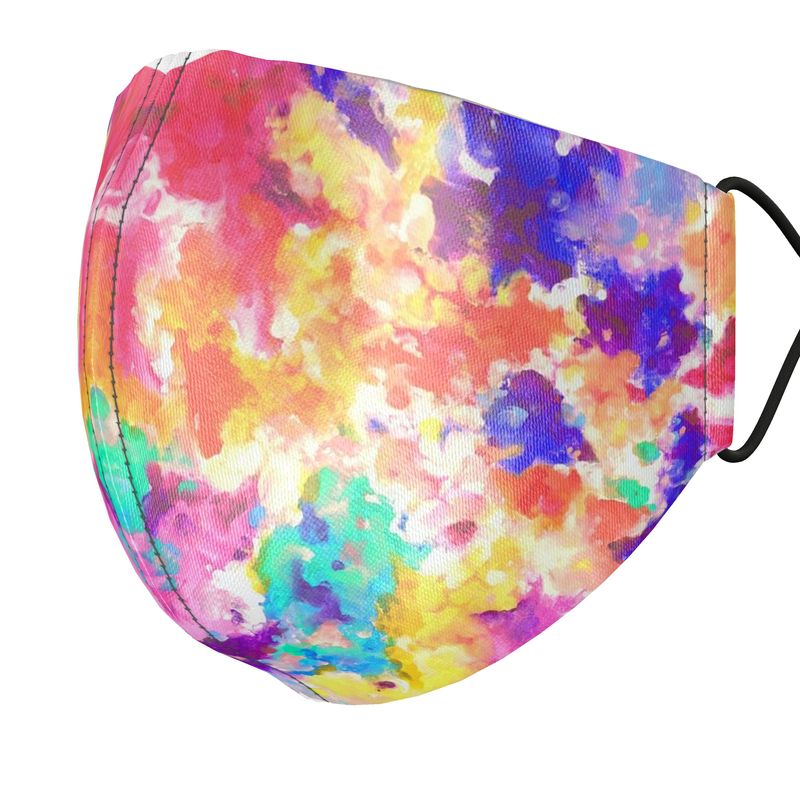 Silk Face Masks. Series "Cosmic Gardens"