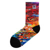 Designer Socks. Artwork "Chroma". Series Abstract Sunsets"