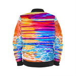 Mens Bomber Jacket. Series  "Sunsets & Blues"