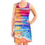 Halter Dress. Series "Sunsets & Blues"