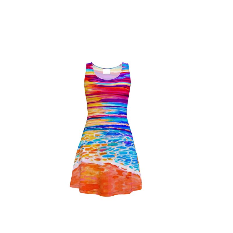 Skater Dress. Series "Sunsets and Blues"