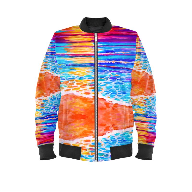 Mens Bomber Jacket. Series  "Sunsets & Blues"